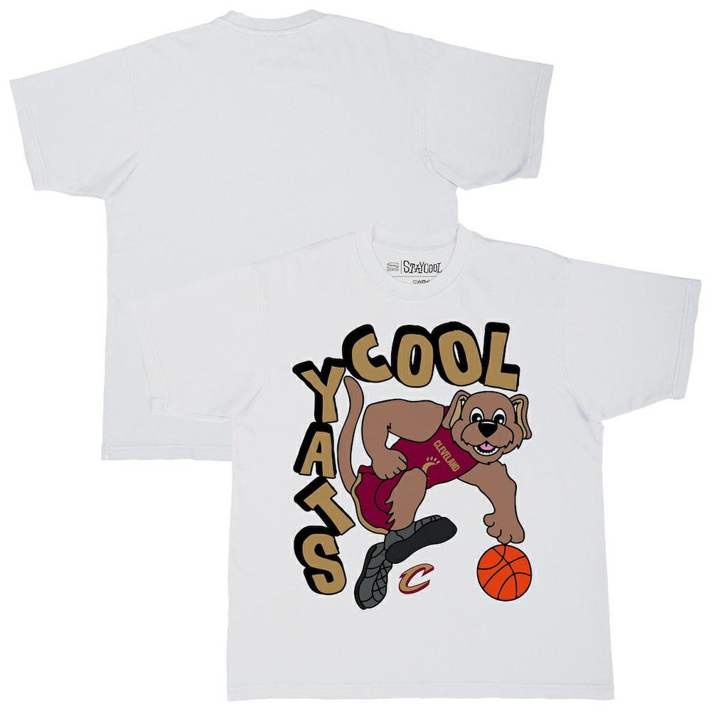 White Cleveland Cavaliers Stadium Essentials NBA x Staycool Mascot Oversized T-Shirt sale | NBA