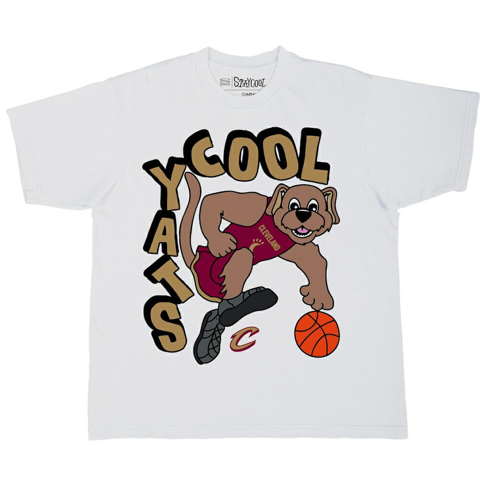 White Cleveland Cavaliers Stadium Essentials NBA x Staycool Mascot Oversized T-Shirt sale | NBA