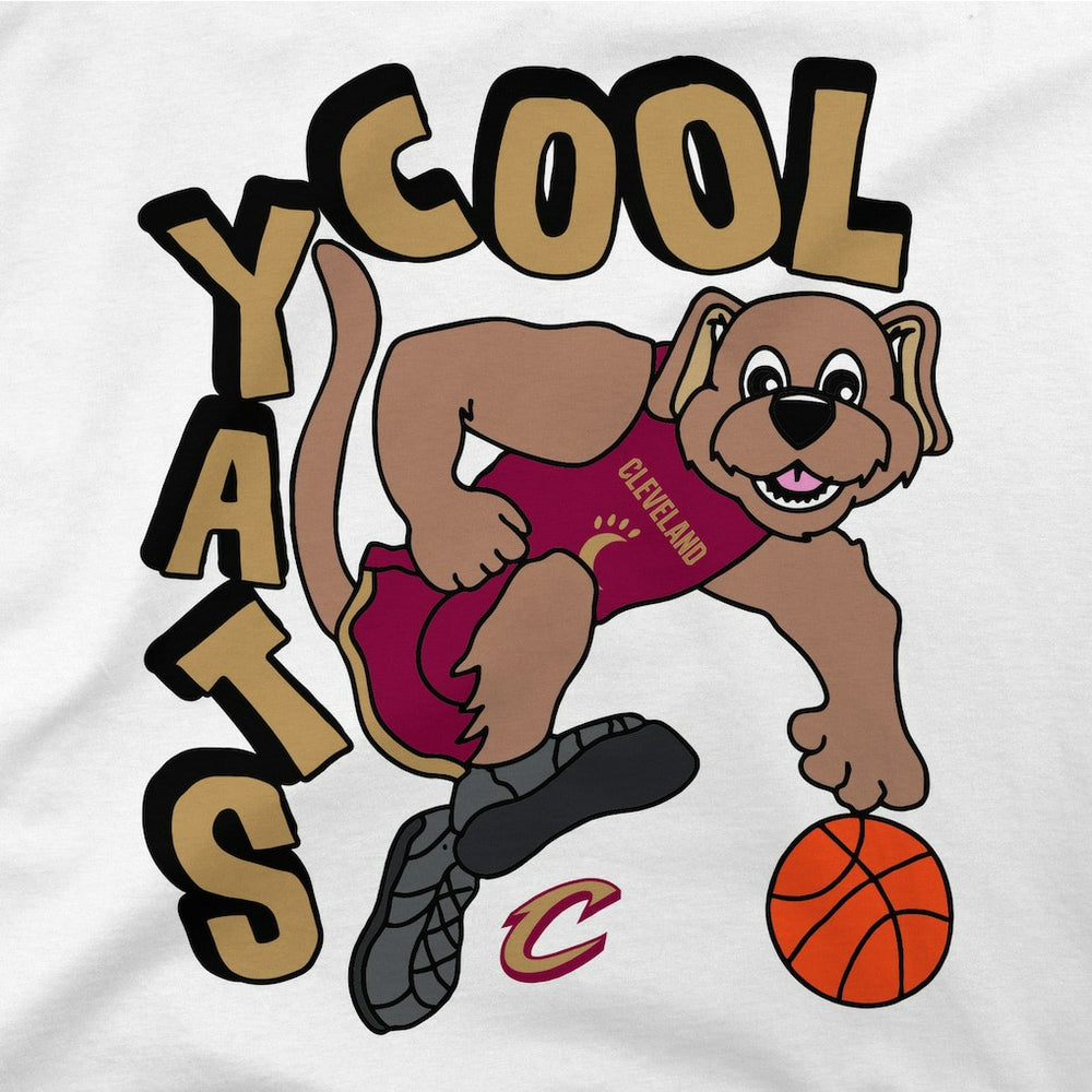 White Cleveland Cavaliers Stadium Essentials NBA x Staycool Mascot Oversized T-Shirt sale | NBA