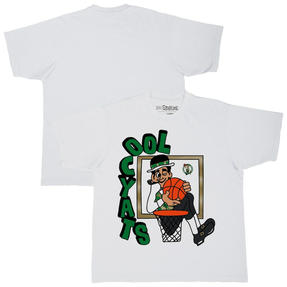 White Boston Celtics Stadium Essentials NBA x Staycool Mascot Oversized T-Shirt | NBA