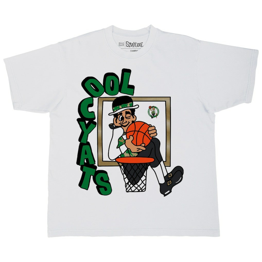 White Boston Celtics Stadium Essentials NBA x Staycool Mascot Oversized T-Shirt | NBA