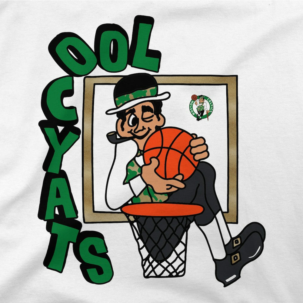 White Boston Celtics Stadium Essentials NBA x Staycool Mascot Oversized T-Shirt | NBA