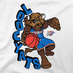 White Oklahoma City Thunder Stadium Essentials NBA x Staycool Mascot Oversized T-Shirt | NBA