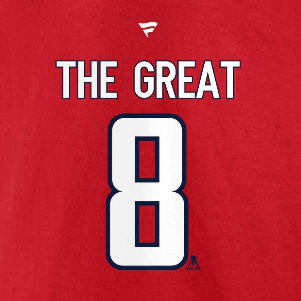 Alexander Ovechkin Washington Capitals Fanatics NHL All-Time Leading Goal Scorer The Great 8 Name & Number T-Shirt -  NHL T-shirts