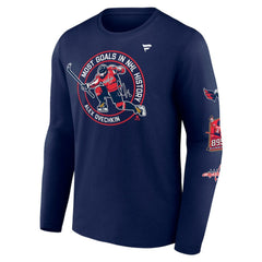 Alexander Ovechkin Washington Capitals Fanatics NHL All-Time Leading Goal Scorer Badges Long Sleeve T-Shirt -  NHL T-shirts