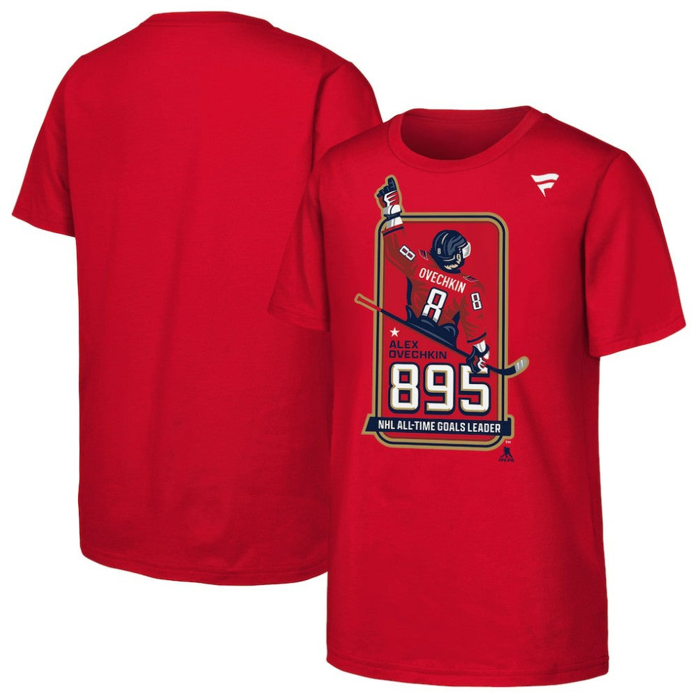 Alexander Ovechkin Washington Capitals Youth NHL All-Time Leading Goal Scorer Locker Room T-Shirt -  NHL T-shirts