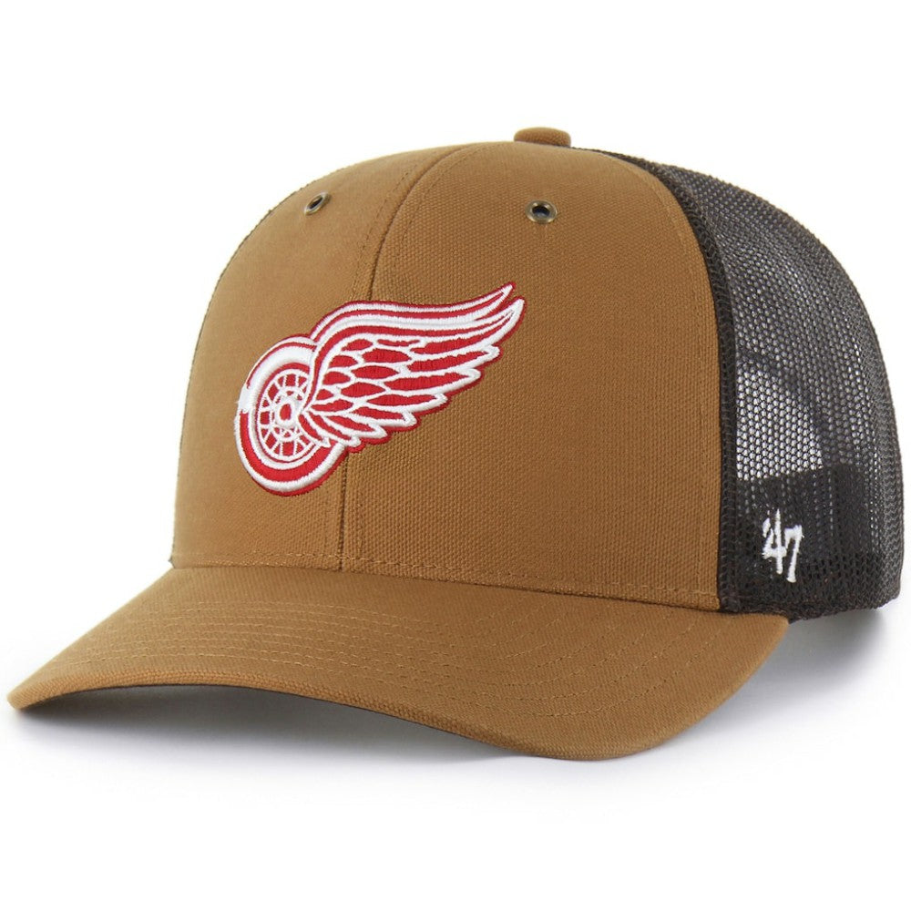 Detroit Red Wings Carhartt x '47 Trucker Adjustable Hat -  NHL Hats