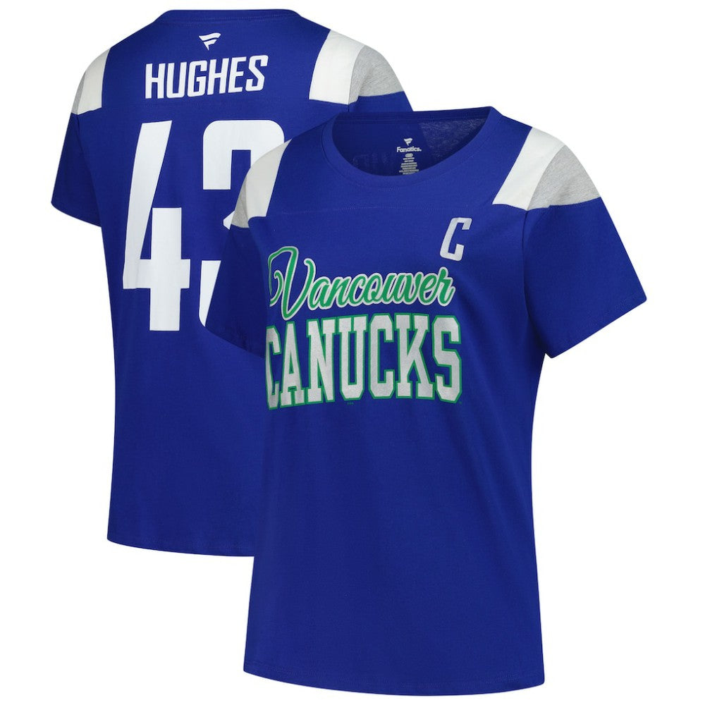 Quinn Hughes Vancouver Canucks Fanatics Women's Plus Size Name & Number Scoop Neck T-Shirt -  NHL T-shirts