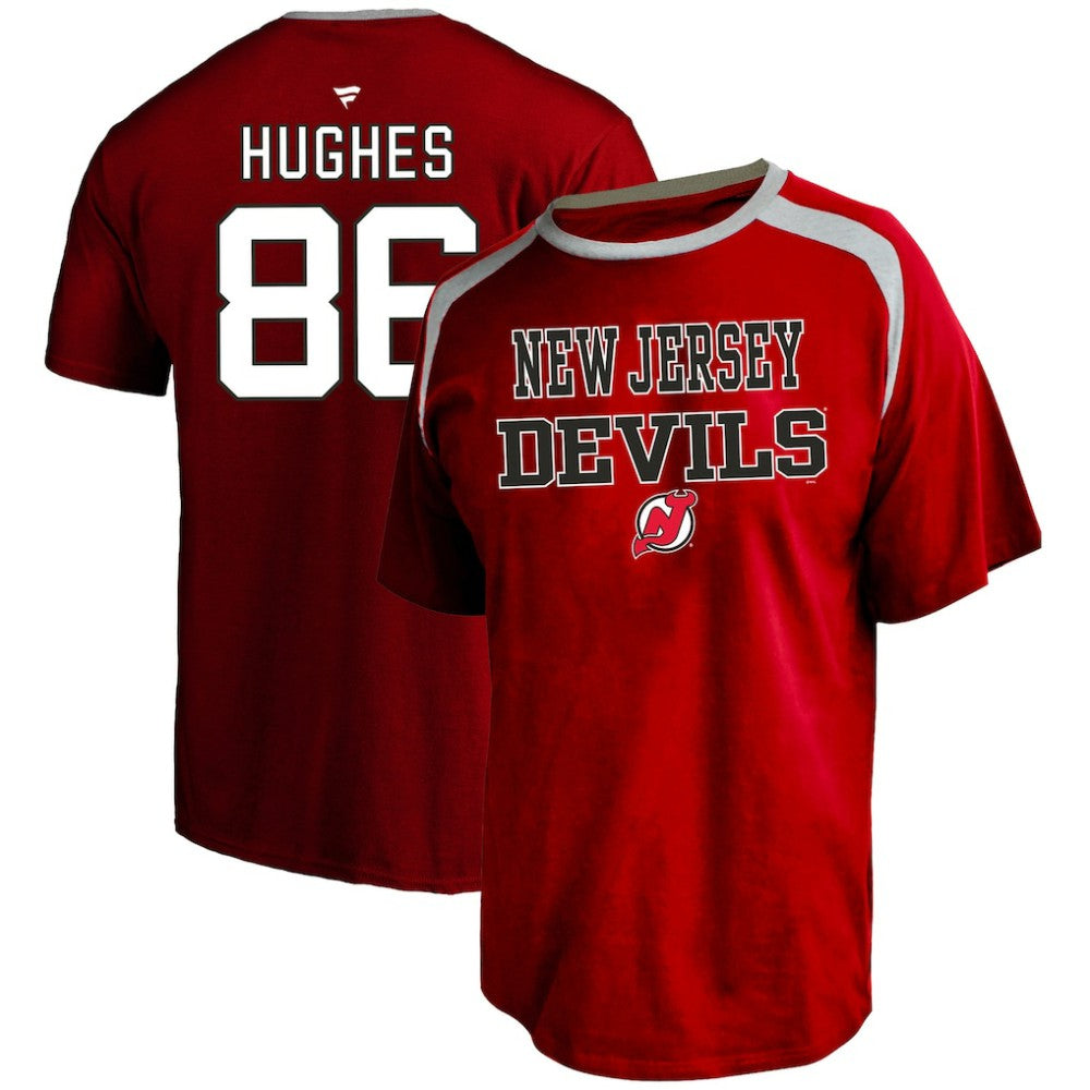 Jack Hughes New Jersey Devils Profile Big & Tall Name & Number T-Shirt -  NHL T-shirts