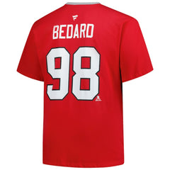 Connor Bedard Chicago Blackhawks Profile Big & Tall Name & Number T-Shirt -  NHL T-shirts