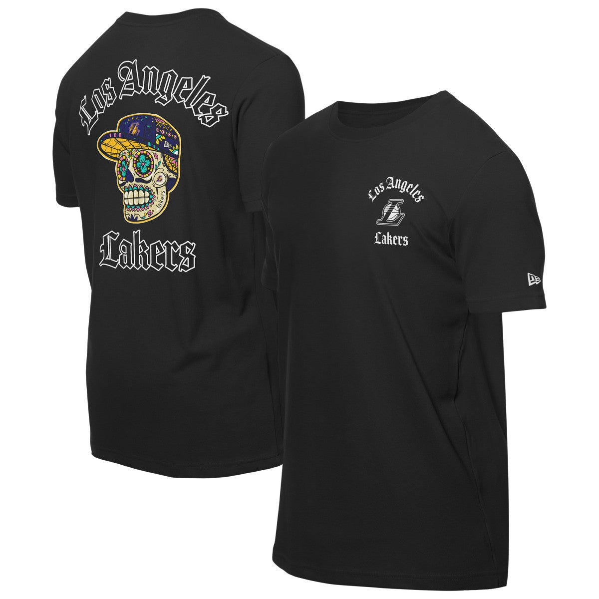 Black Los Angeles Lakers Sugar Skulls T-Shirt | NBA