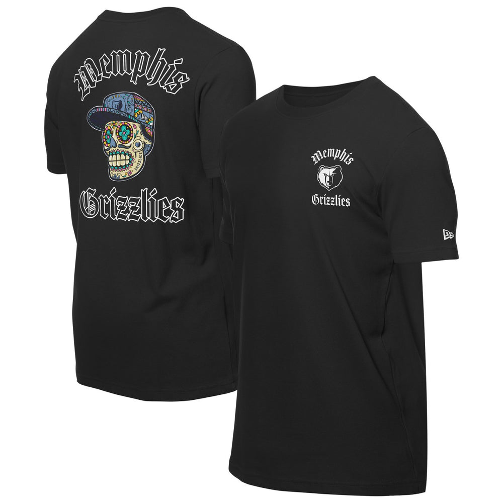 Black Memphis Grizzlies Sugar Skulls T-Shirt | NBA