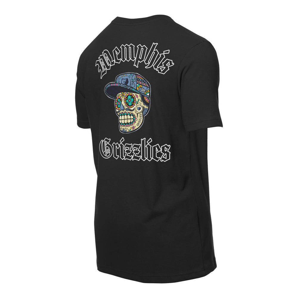 Black Memphis Grizzlies Sugar Skulls T-Shirt | NBA