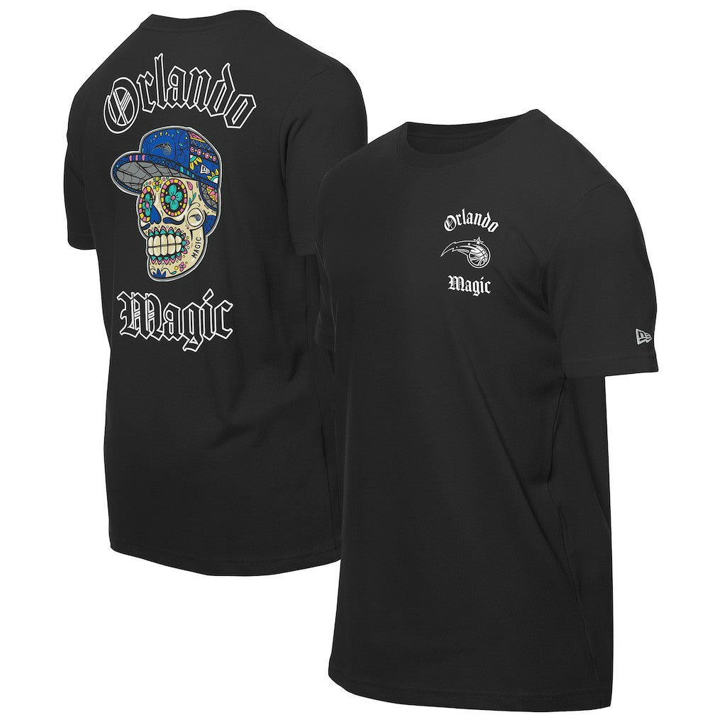 Black Orlando Magic Sugar Skulls T-Shirt | NBA