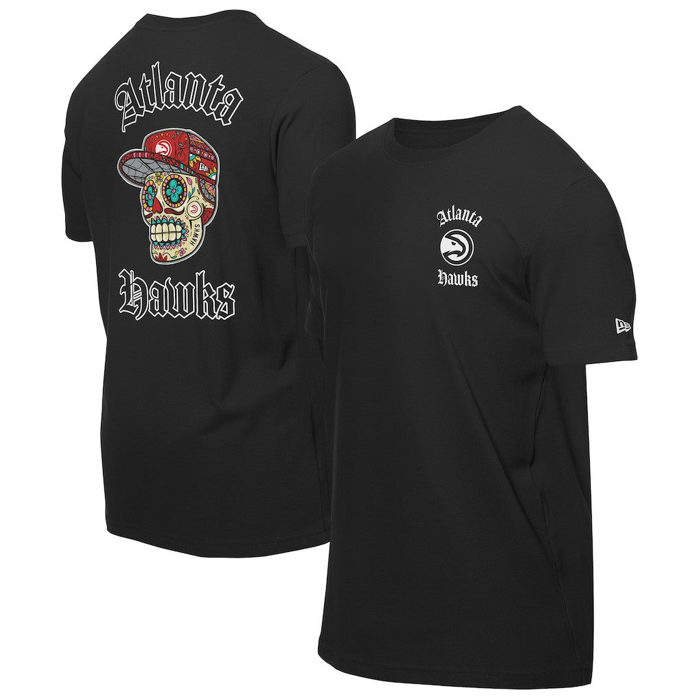 Black Atlanta Hawks Sugar Skulls T-Shirt | NBA