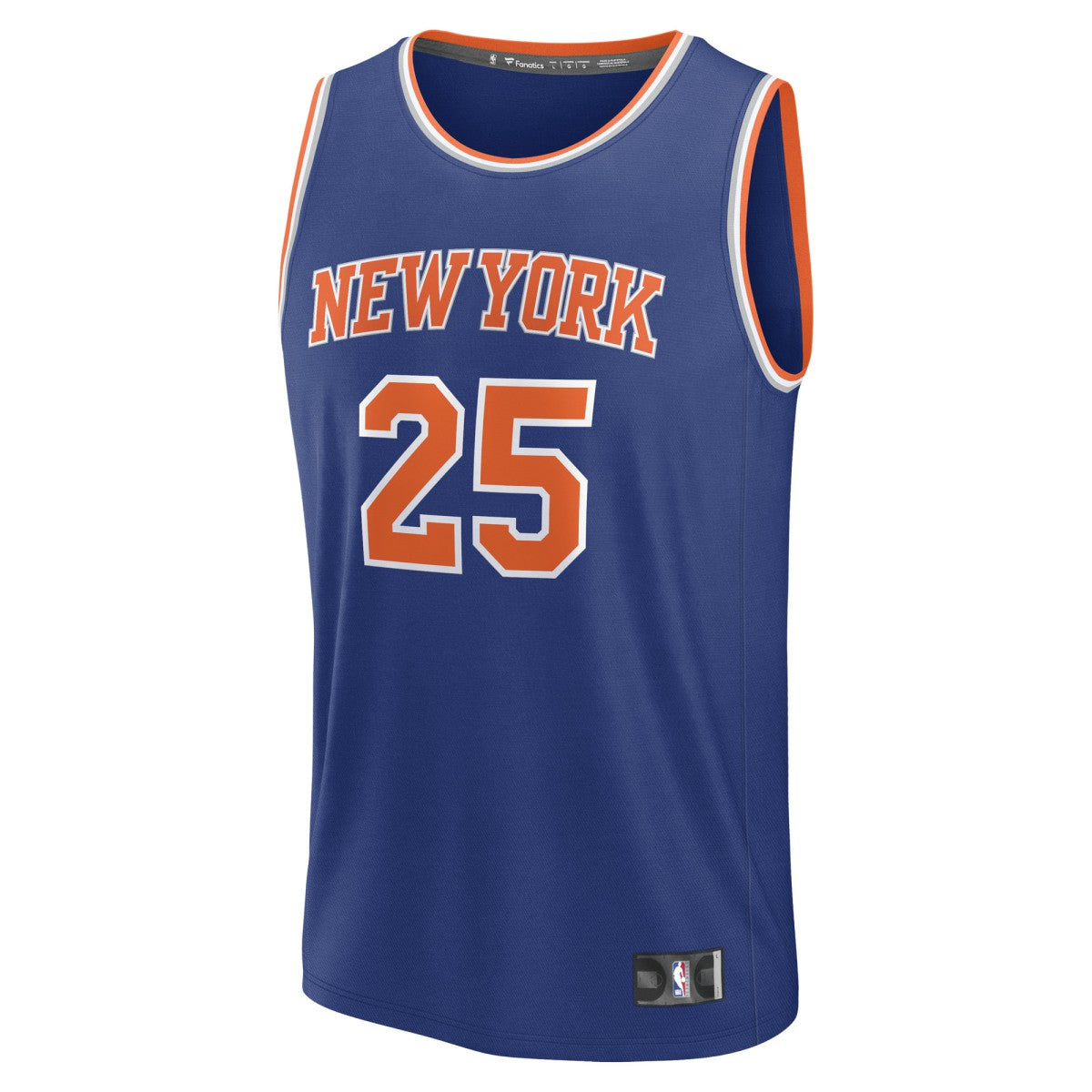 Blue Mikal Bridges New York Knicks Fast Break Replica Player Jersey | NBA