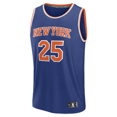 Blue Mikal Bridges New York Knicks Fast Break Replica Player Jersey | NBA