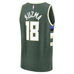 Hunter Green Kyle Kuzma Milwaukee Bucks Fast Break Replica Player Jersey | NBA