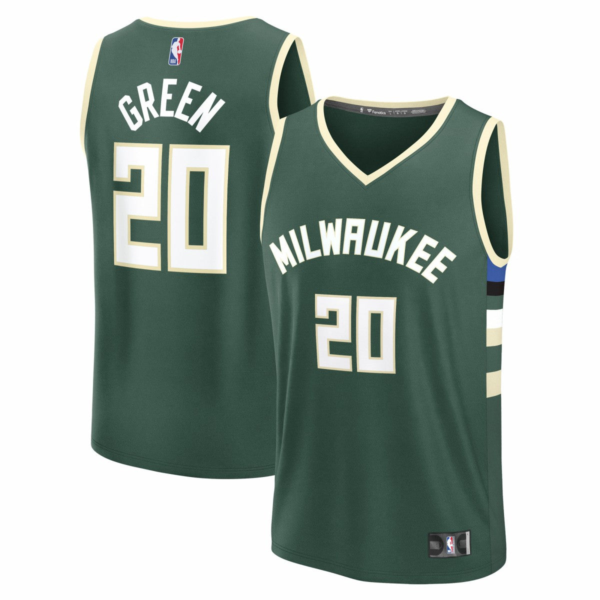Hunter Green A.J. Green Milwaukee Bucks Fast Break Replica Player Jersey | NBA