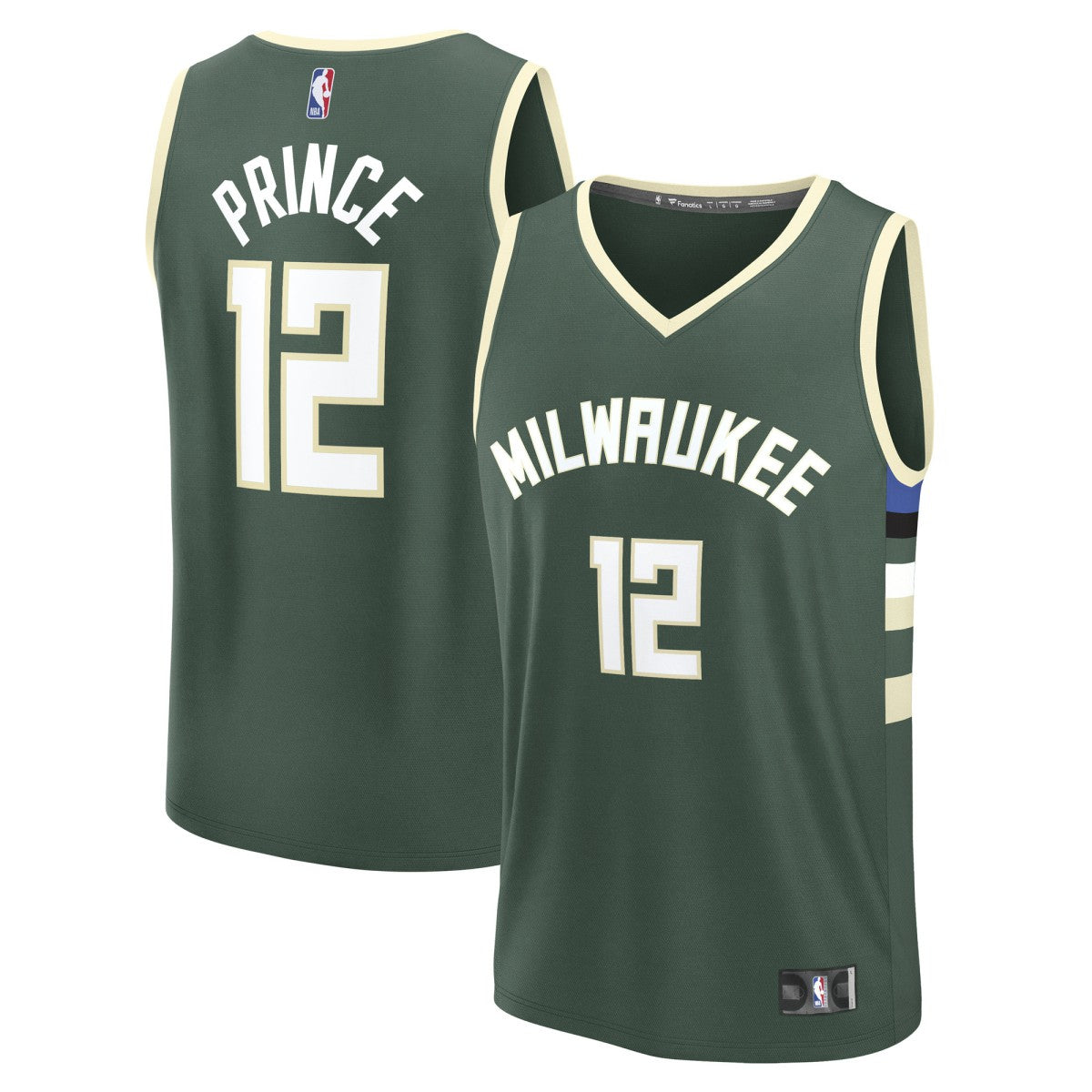 Hunter Green Taurean Prince Milwaukee Bucks Fast Break Replica Player Jersey | NBA