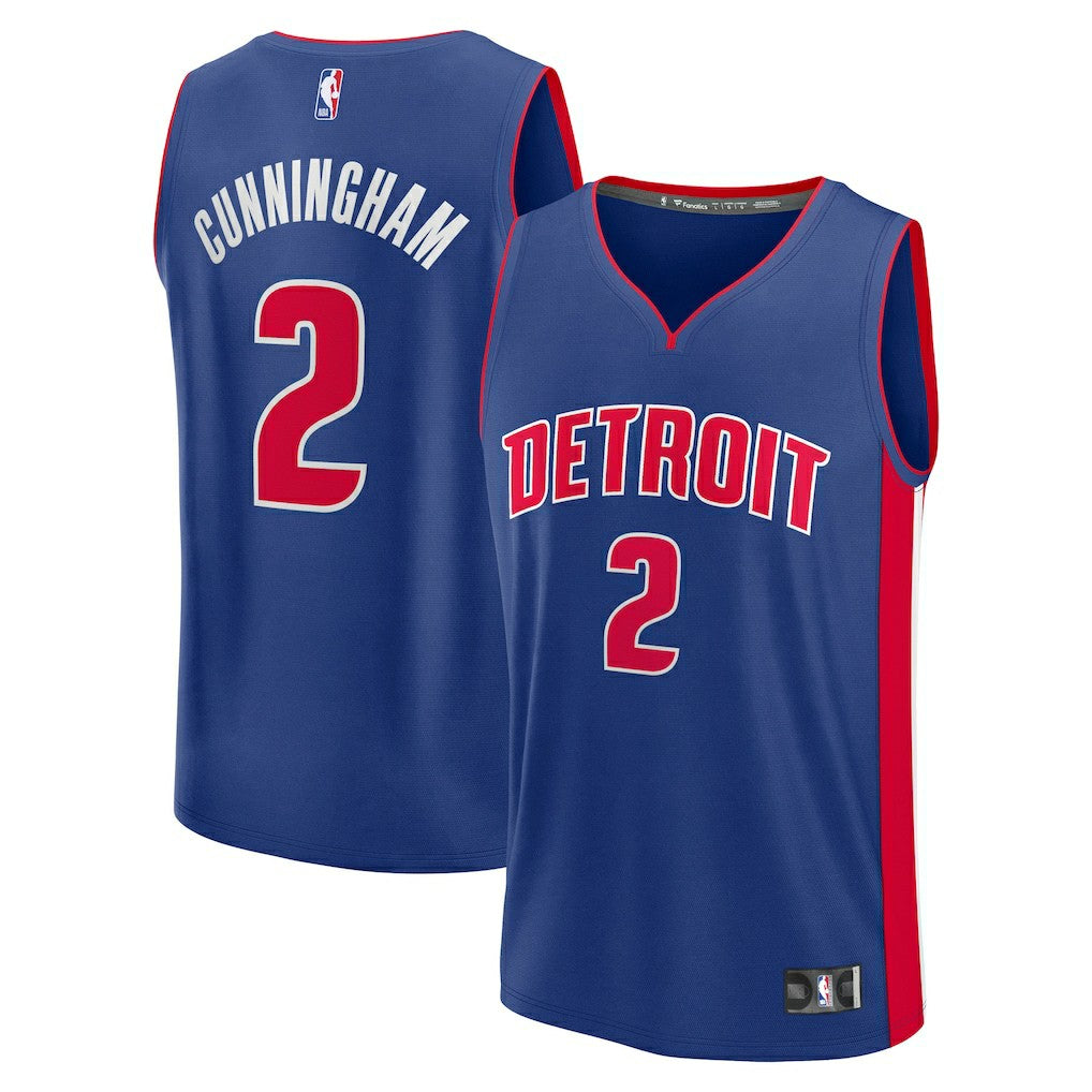 Blue Cade Cunningham Detroit Pistons Fast Break Replica Player Jersey sale | NBA