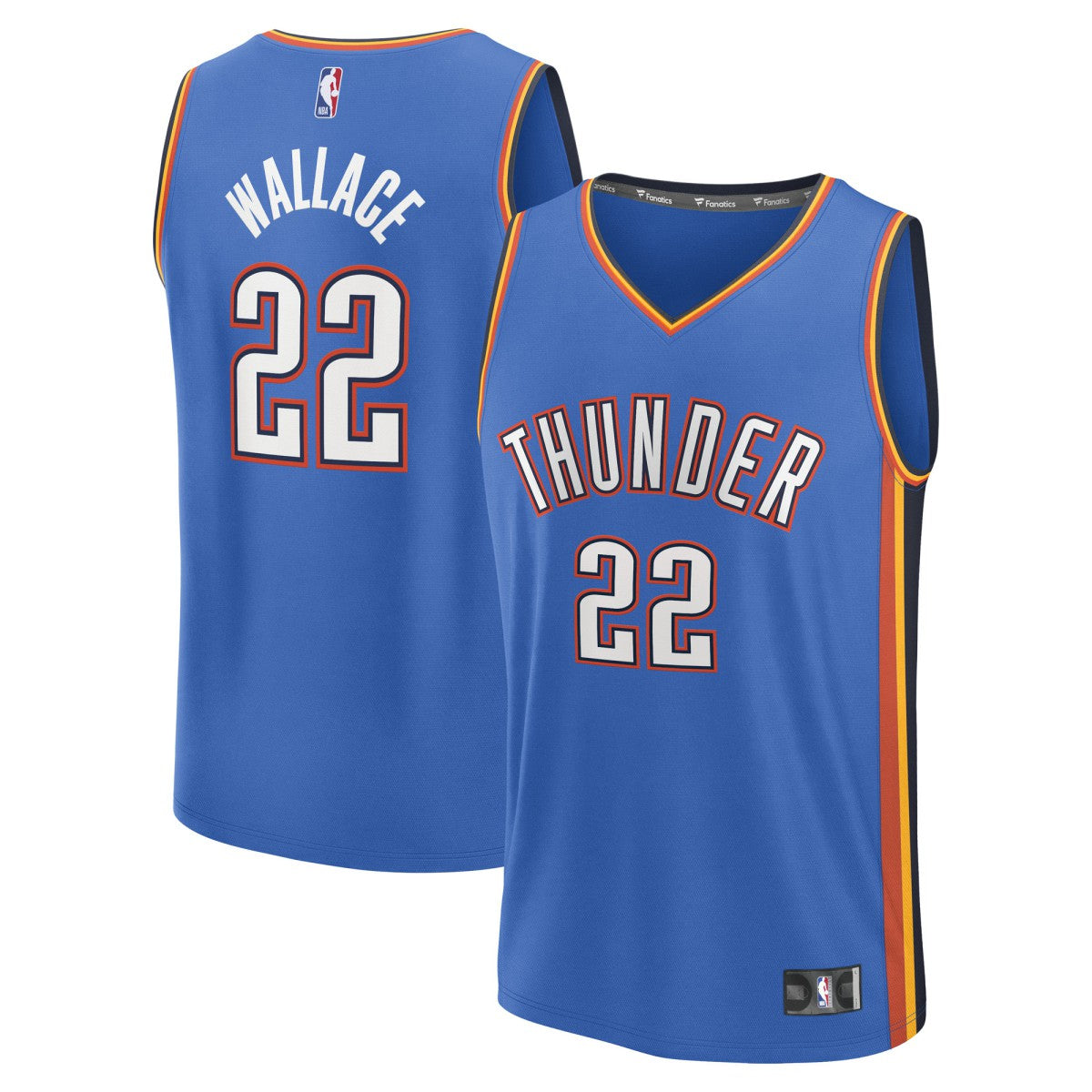 Blue Cason Wallace Oklahoma City Thunder Fast Break Replica Player Jersey | NBA