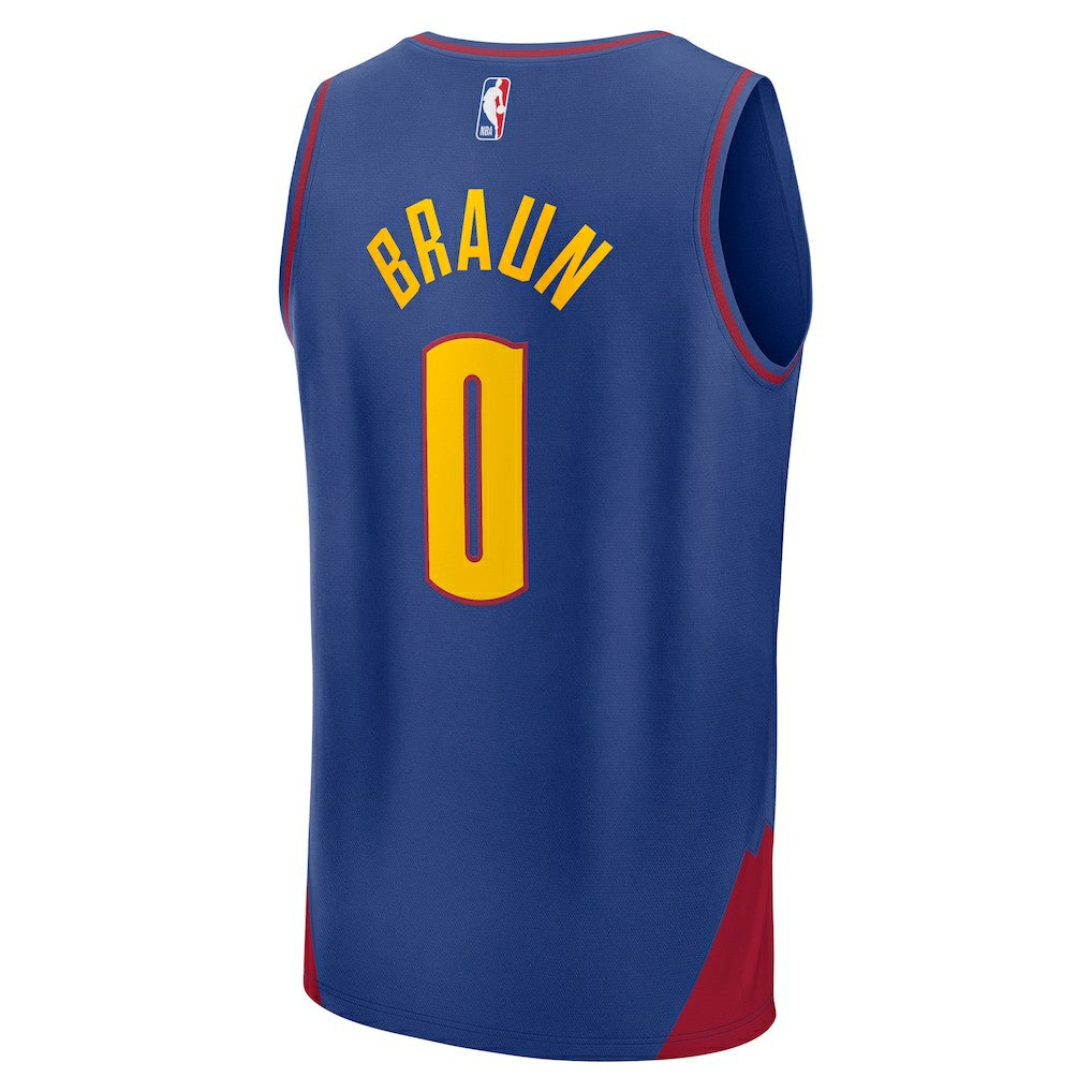 Blue Christian Braun Denver Nuggets Fast Break Replica Player Jersey sale | NBA