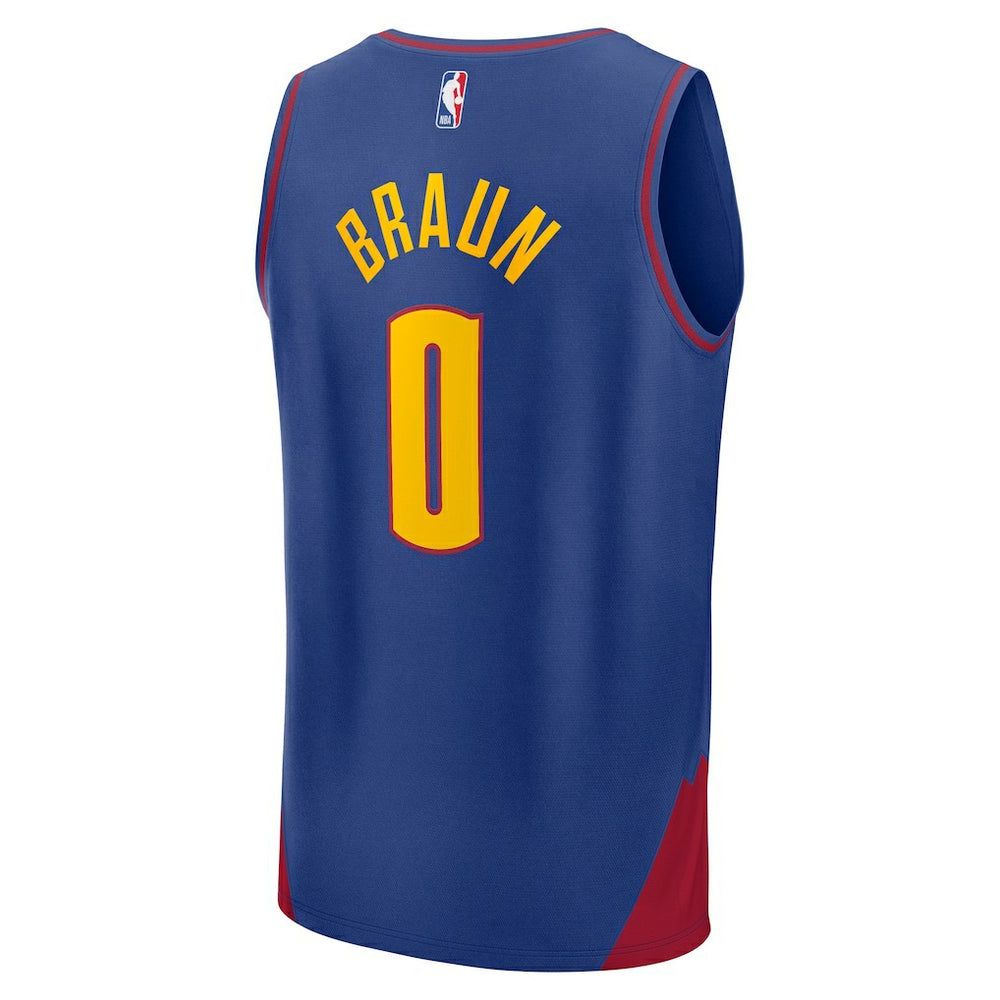 Blue Christian Braun Denver Nuggets Fast Break Replica Player Jersey sale | NBA