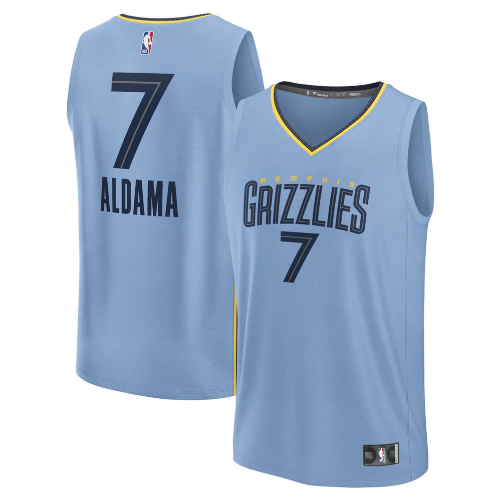 Light Blue Santi Aldama Memphis Grizzlies Fast Break Replica Player Jersey | NBA