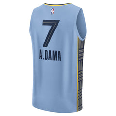 Light Blue Santi Aldama Memphis Grizzlies Fast Break Replica Player Jersey | NBA