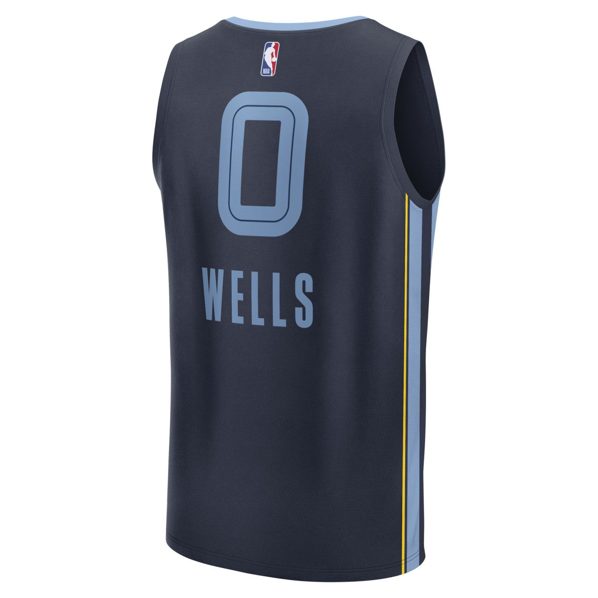 Navy Jaylen Wells Memphis Grizzlies Fast Break Replica Player Jersey | NBA