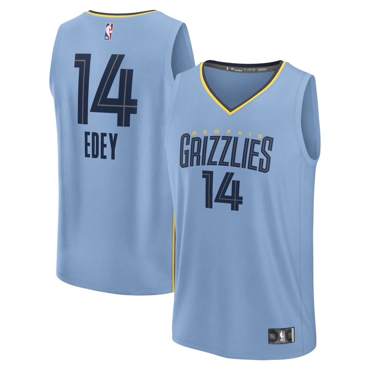 Light Blue Zach Edey Memphis Grizzlies Fast Break Replica Player Jersey | NBA