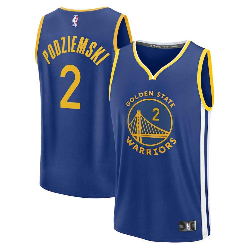 Royal Brandin Podziemski Golden State Warriors Fast Break Replica Player Jersey sale | NBA