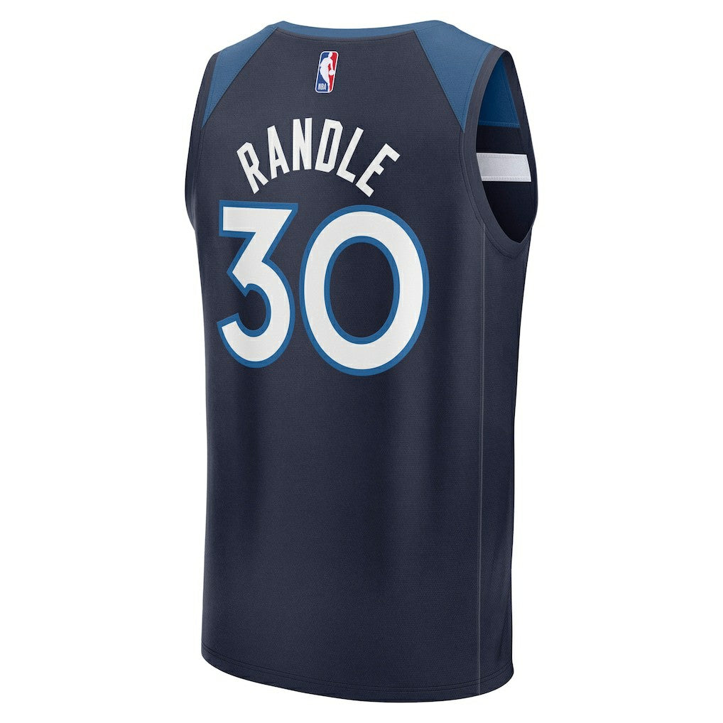 Navy Julius Randle Minnesota Timberwolves Fast Break Replica Player Jersey | NBA