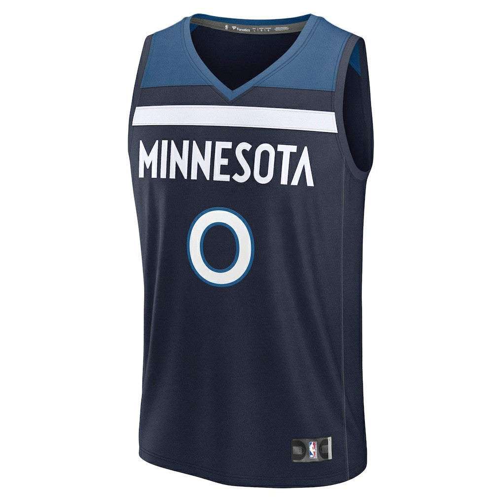 Navy Donte DiVincenzo Minnesota Timberwolves Fast Break Replica Player Jersey | NBA