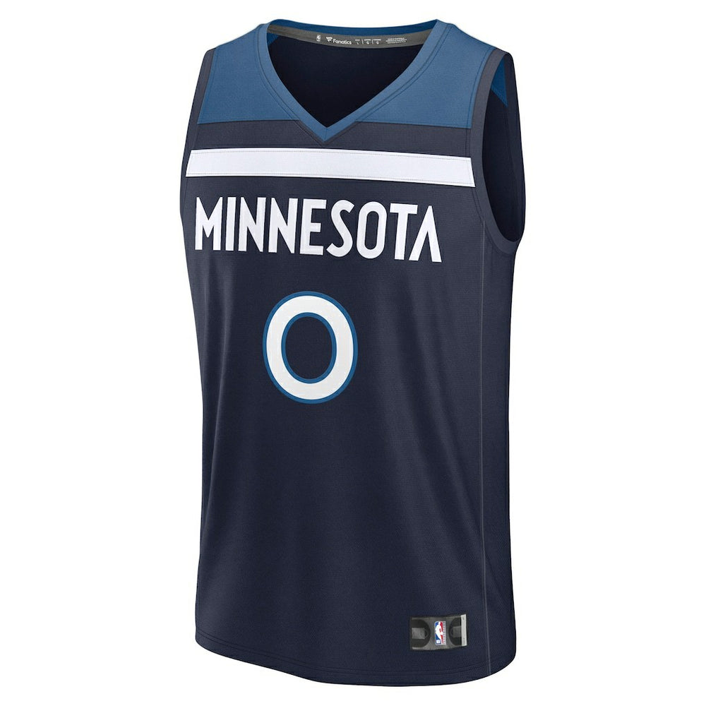 Navy Donte DiVincenzo Minnesota Timberwolves Fast Break Replica Player Jersey | NBA