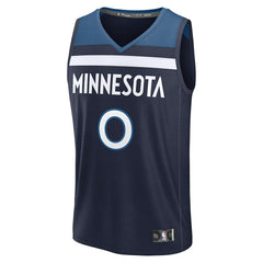 Navy Donte DiVincenzo Minnesota Timberwolves Fast Break Replica Player Jersey | NBA
