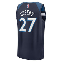 Navy Rudy Gobert Minnesota Timberwolves Fast Break Replica Player Jersey | NBA