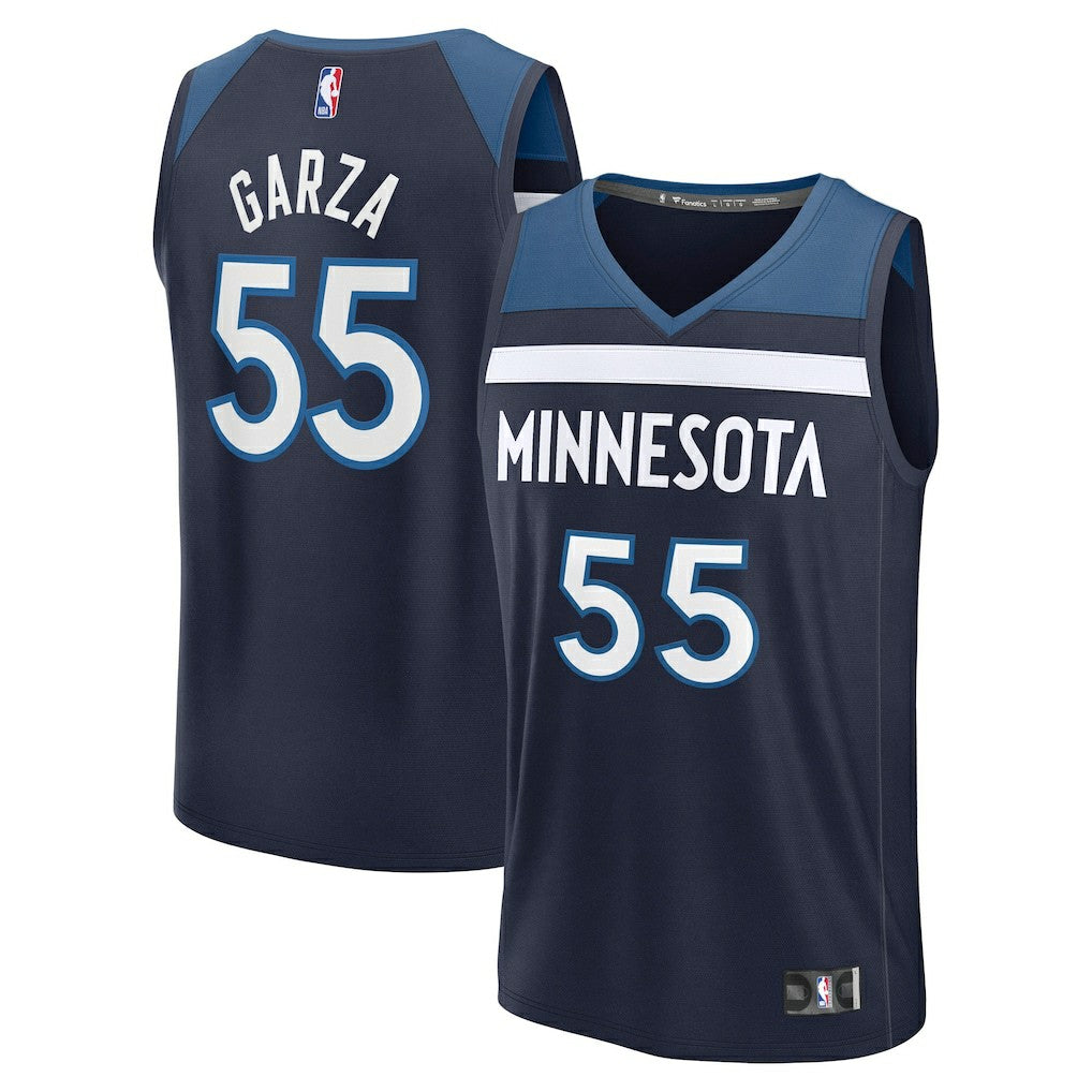 Navy Luka Garza Minnesota Timberwolves Fast Break Replica Player Jersey | NBA