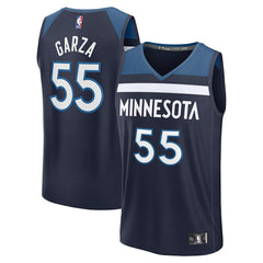 Navy Luka Garza Minnesota Timberwolves Fast Break Replica Player Jersey | NBA