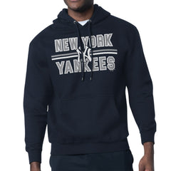 New York Yankees Starter Team Mesh Print Graphic Pullover Hoodie - MLB Hoodies