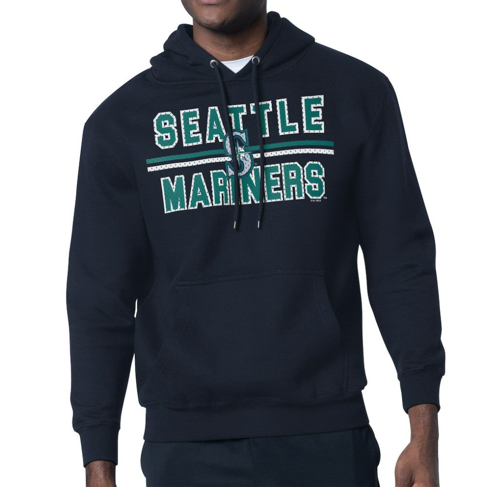 Seattle Mariners Starter Team Mesh Print Graphic Pullover Hoodie - MLB Hoodies