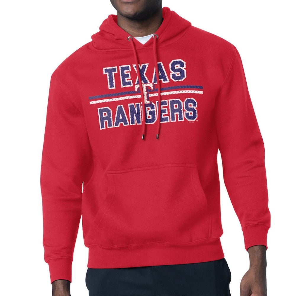 Texas Rangers Starter Team Mesh Print Graphic Pullover Hoodie - MLB Hoodies