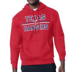 Texas Rangers Starter Team Mesh Print Graphic Pullover Hoodie - MLB Hoodies