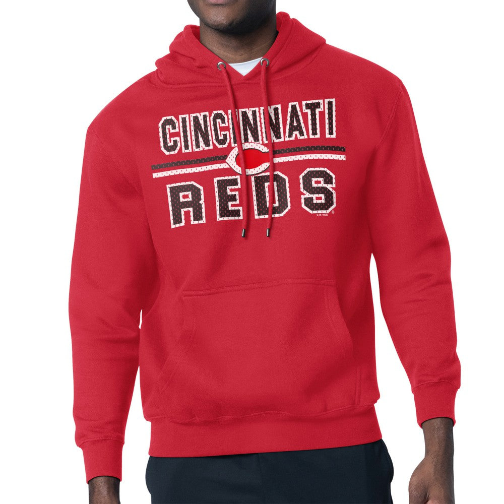Cincinnati Reds Starter Team Mesh Print Graphic Pullover Hoodie - MLB Hoodies