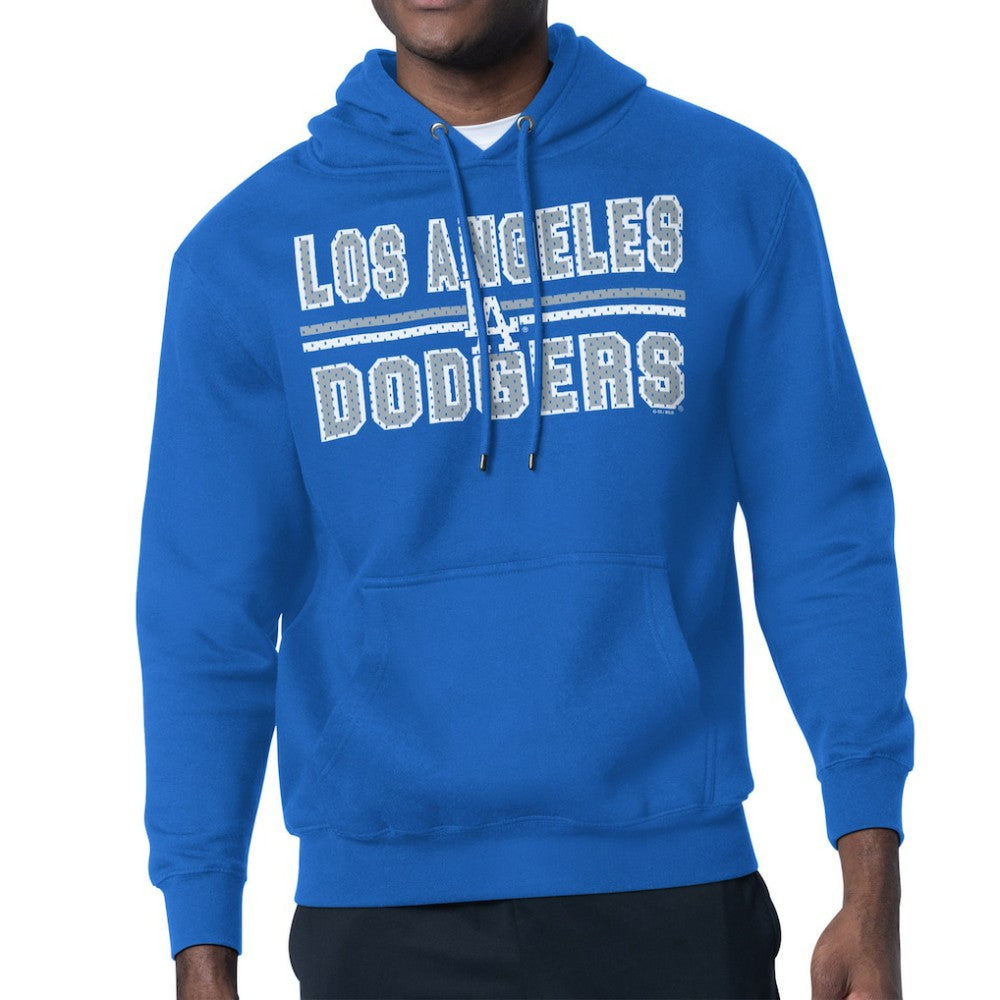 Los Angeles Dodgers Starter Team Mesh Print Graphic Pullover Hoodie - MLB Hoodies
