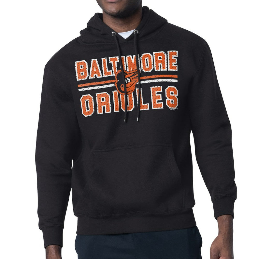 Baltimore Orioles Starter Team Mesh Print Graphic Pullover Hoodie - MLB Hoodies