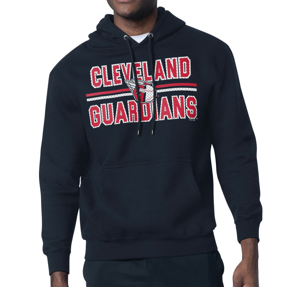 Cleveland Guardians Starter Team Mesh Print Graphic Pullover Hoodie - MLB Hoodies