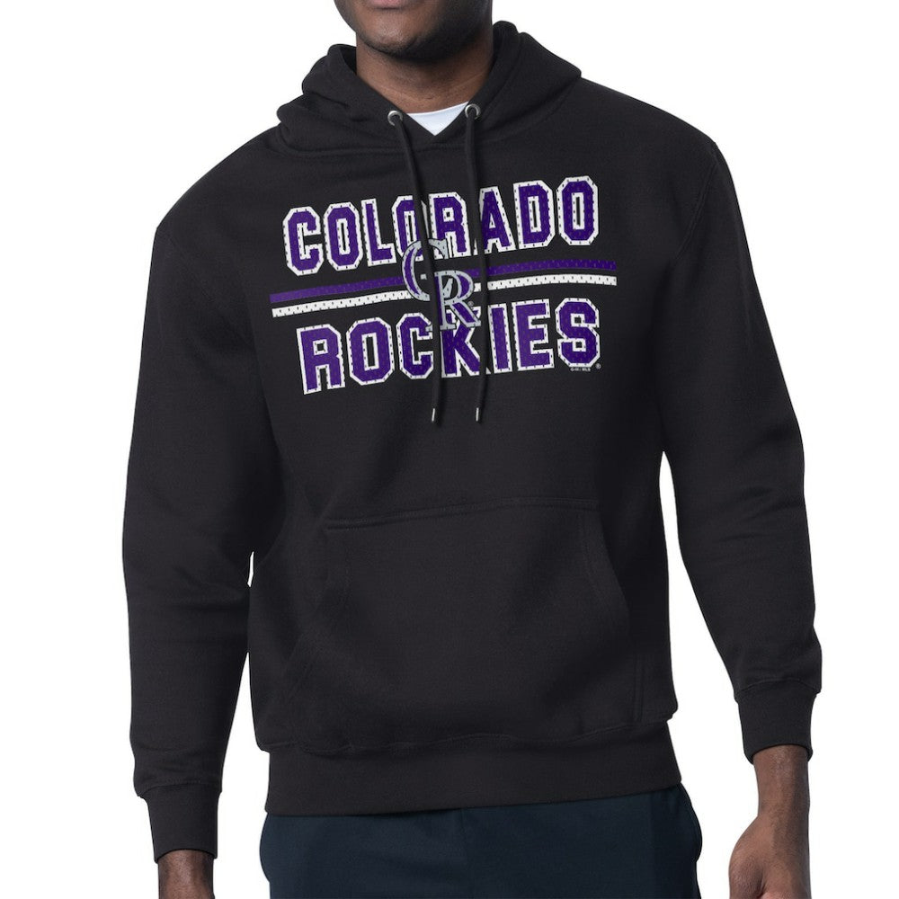 Colorado Rockies Starter Team Mesh Print Graphic Pullover Hoodie - MLB Hoodies