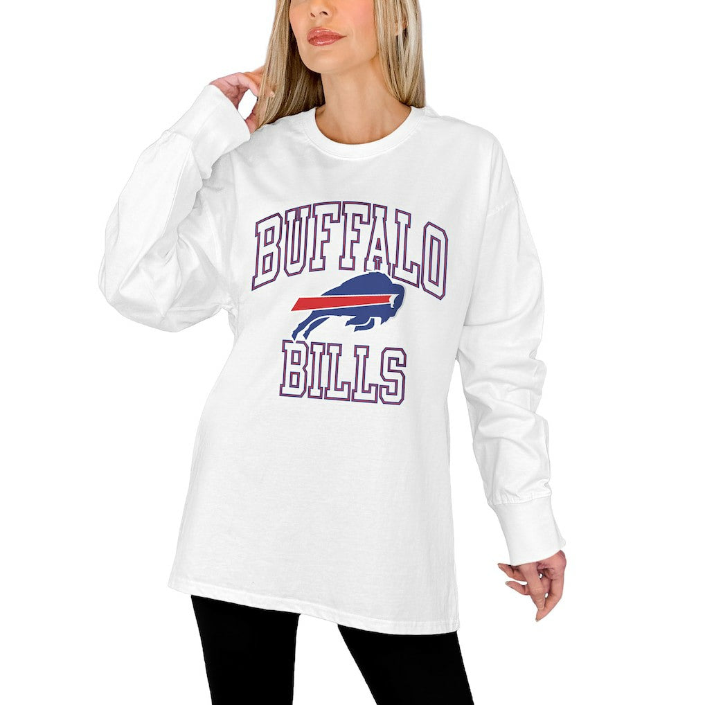 Buffalo Bills Gameday Couture Women's Mind Games Oversized Long Sleeve T-Shirt | NFL Hot